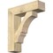 Ekena Millwork Balboa Block Rough Sawn Bracket w/ Offset Brace, Douglas Fir, 8"W x 28"D x 32"H BKT0806X28X32BOA05RDF - alternate 1
